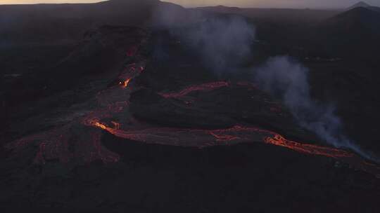 火山，喷发，熔岩，沸腾