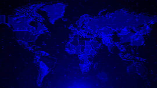 科技数据网格世界地图背景