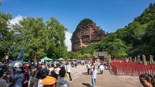 甘肃天水麦积山石窟延时