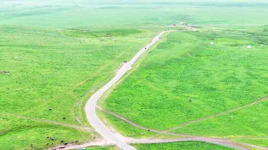 4K航拍新疆伊犁那拉提草原自然风光