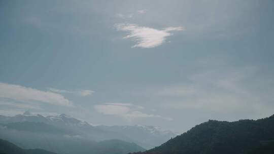 蓝天白云大海唯美风景实拍素材4K宽屏