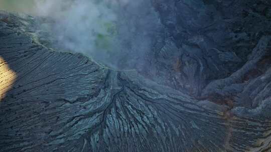 Ijen，火山，火山口，印度尼西亚