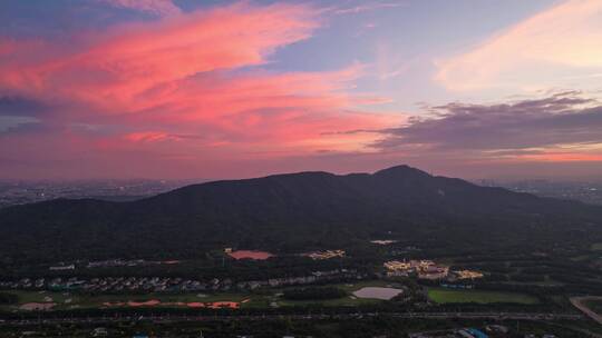 紫金山日落