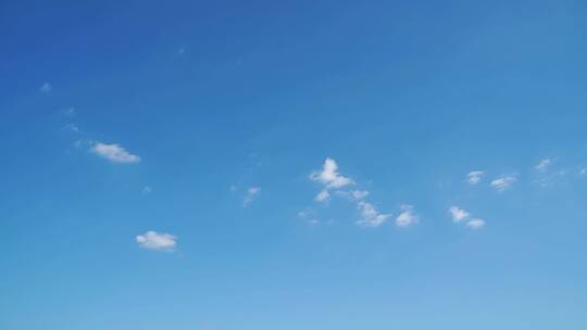 小清新天空蓝天白云延时少云天气变化云延时