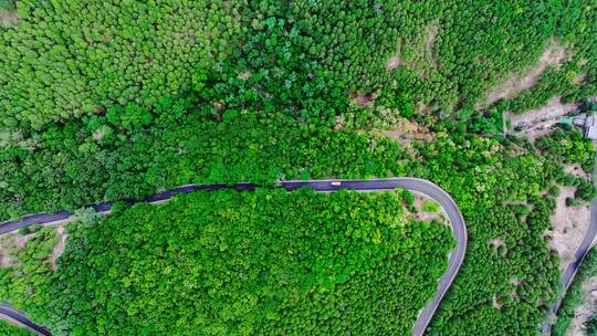 盘山公路航拍