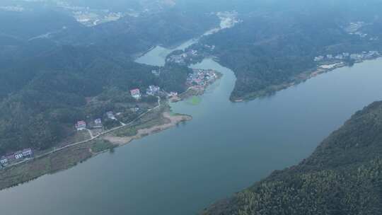 航拍衡东旅游洣水风光