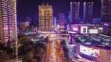 武汉江汉路循礼门商圈夜景延时合集高清在线视频素材下载