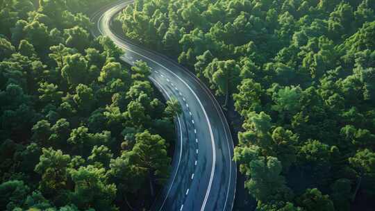 航拍森林天然氧吧地球脉动树林山脉云海