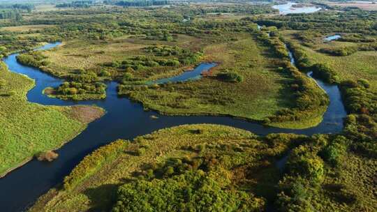 河流湿地自然景观