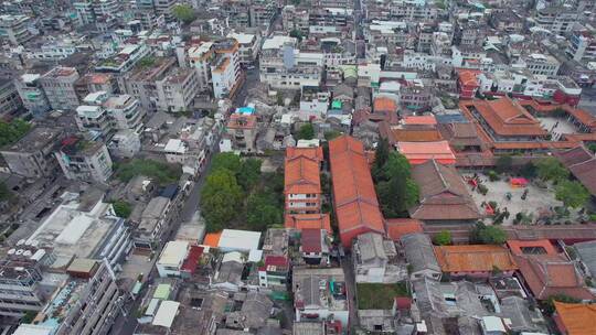 航拍潮州开元寺建筑景观