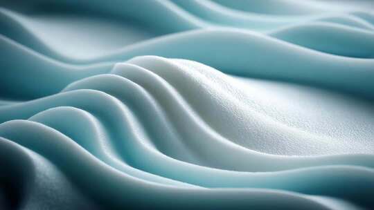 柔软海绵波浪起伏的舒缓质感