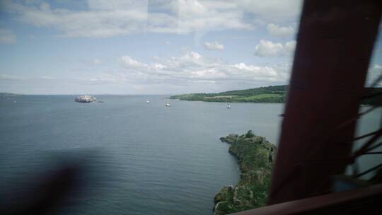 苏格兰东海岸三座桥昆斯费里通爱丁堡视频素材模板下载