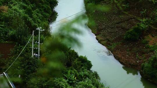 山水 河流 水流湍急