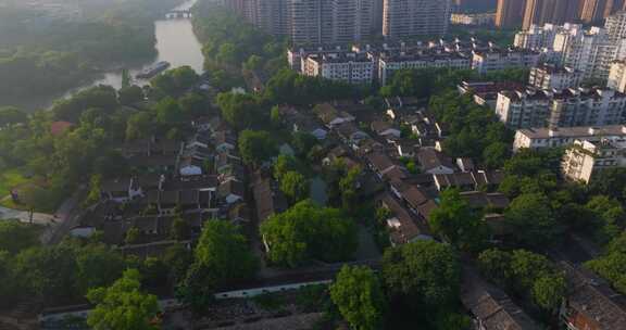 杭州拱墅区小河直街历史街区江南民居