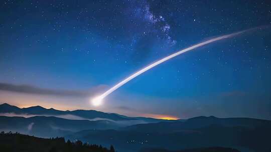 流星流星雨星空许愿