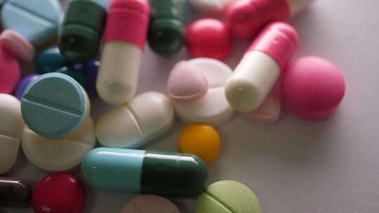 各种类型的药丸西药药品