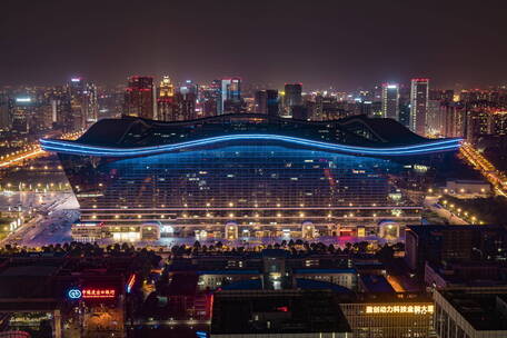 20220506成都 环球中心 双子塔金融城 夜景 6k