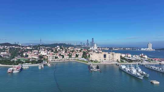 青岛中国人民解放军海军博物馆航拍