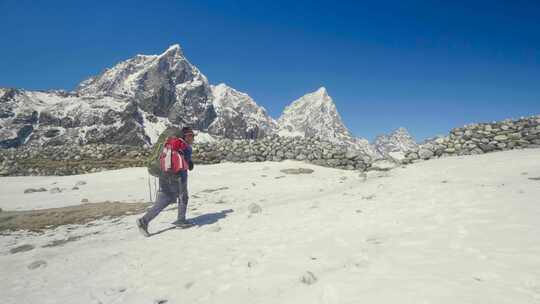 喜马拉雅山，夏尔巴，搬运工，徒步旅行