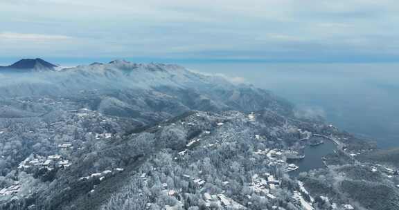 江西九江庐山风景区冬季雪景风光