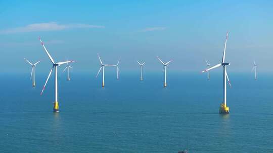 风电 风机 风场 海上新能源 海岛风力发电