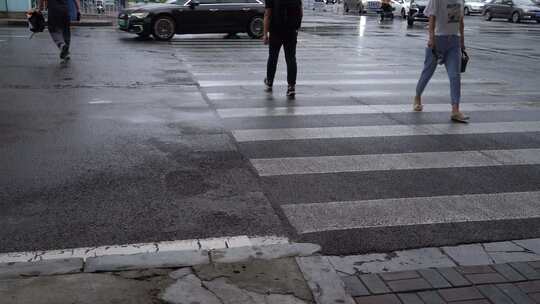 雨天 下雨 城市风光 写意 台风 雨中景色