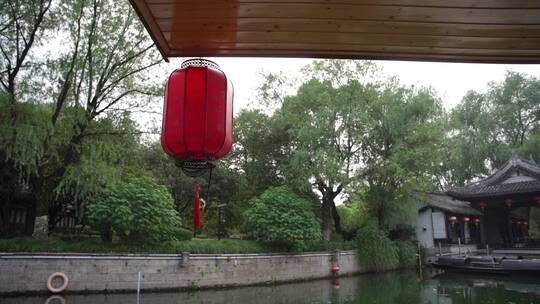 绍兴仓桥直街古街道风景视频