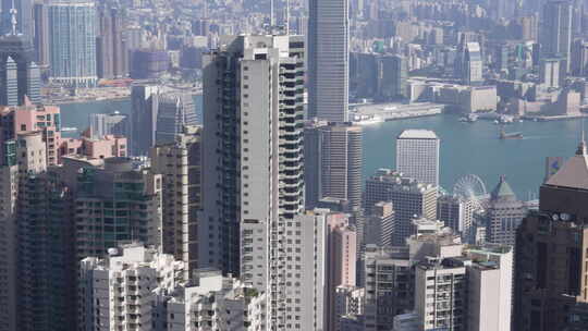 平顶山俯拍香港CBD