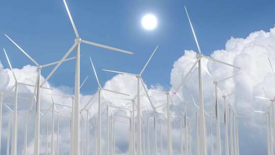新能源风车风力发电