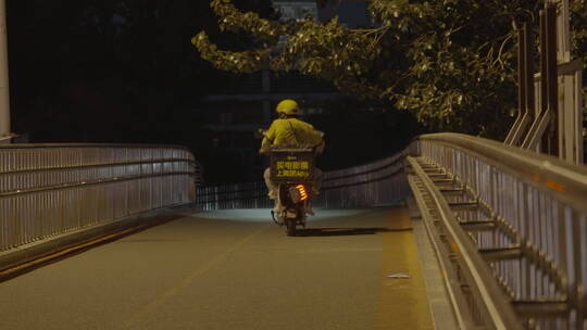 都市夜景 深夜奋斗 白领加班