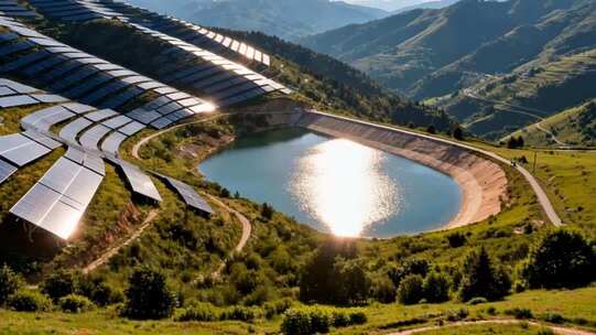 光伏太阳能发电航拍宣传片企业