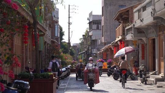 泉州花巷老街巷子胡同民国街道夏日午后