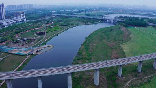 西安沣河生态湿地公园地铁5号线