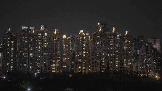 城市夜景 办公楼夜景