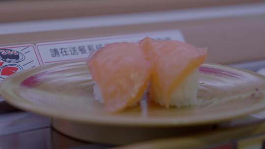 广州寿司郎回旋吃寿司店铺视频素材模板下载