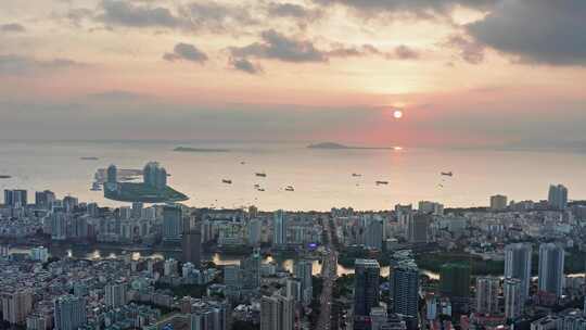 海南三亚湾海滨城市