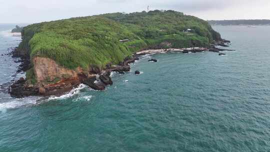 广西北海涠洲岛航拍视频素材模板下载