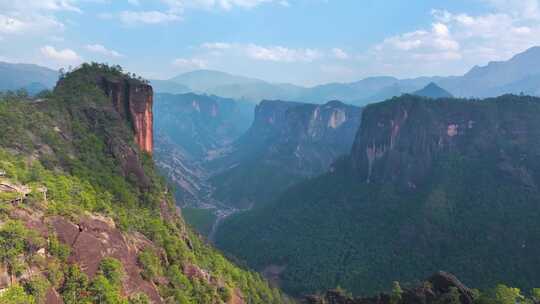 航拍丽江老君山