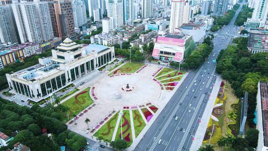 广西南宁民族广场视频素材模板下载