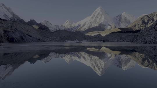 喜马拉雅山日出延时雪峰视频素材模板下载