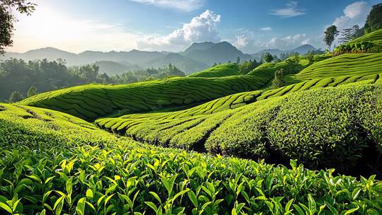 绿色茶园茶叶种植茶文化宣传