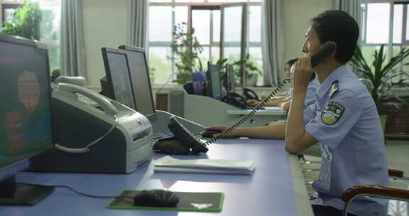 公安警察接警中心调度中心