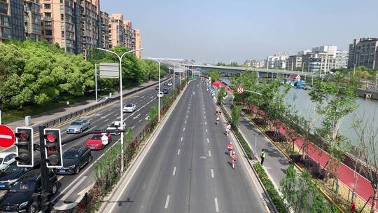 上海女子马拉松封闭道路