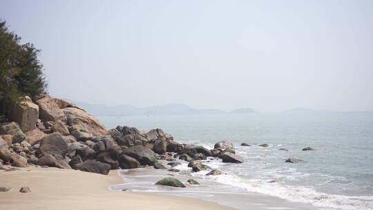 海滩海浪大海海滨海边沙滩