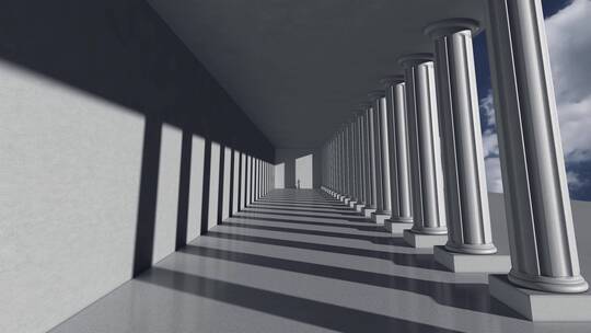 抽象艺术建筑光影美学空间视频素材