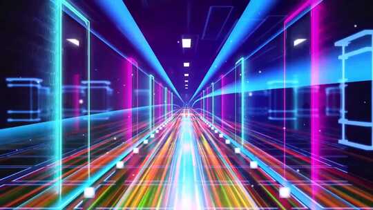动态发光隧道背景