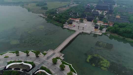 大气古建筑群航拍