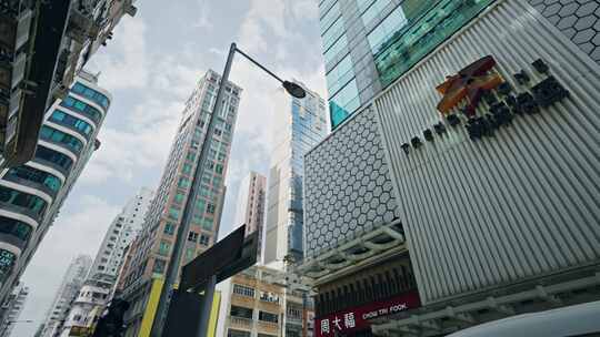 香港街头城市生活街道实拍视频