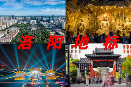 洛阳地标城市空镜视频合集