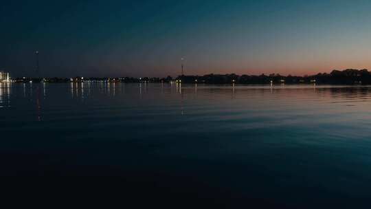 海，晚间，墨西哥湾沿岸，佛罗里达州